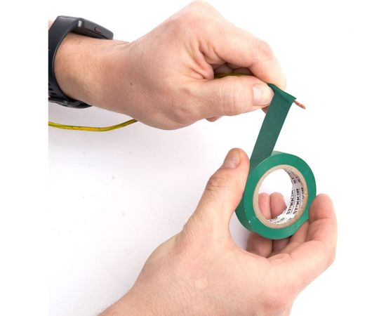 Изоляционная лента STEKKER intp01315-20 0,13x15 мм, 20 м, зеленая 39903 – изображение 4