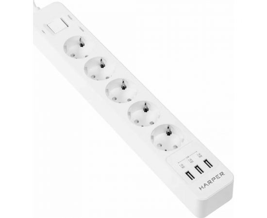 Сетевой фильтр Harper удлинитель UCH-550 White H00003206 