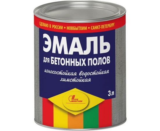 Эмаль для бетонных полов Новбытхим зеленая, 3 л 552 