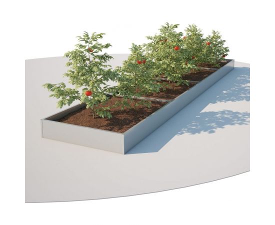 Оцинкованная грядка Благо 0.7x2 м 93630 