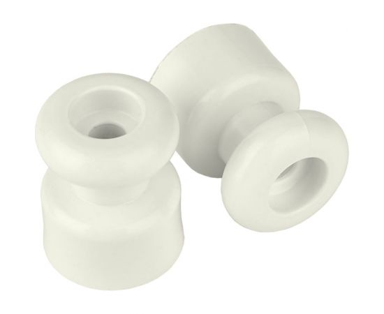 Большой изолятор для витых проводов Bylectrica уп.10шт., серия РЕТРО, бежевый, ЮЛИГ.757522.016 бежевый 