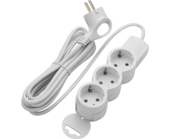 Удлинитель duwi 3 гнезда, без выключателя, с землей, 3 м 32005 2 – изображение 2