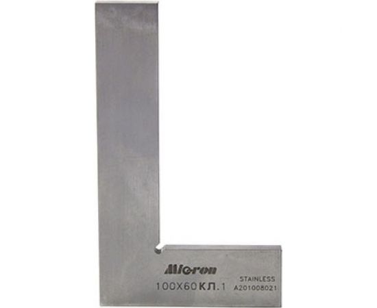 Поверочный угольник Micron УП 160х100 кл.1 МИК 45691 – изображение 3