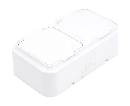 2-местная розетка Bylectrica ОУ IP44, серия Прочие изделия, белый, РА16-221 – изображение 5