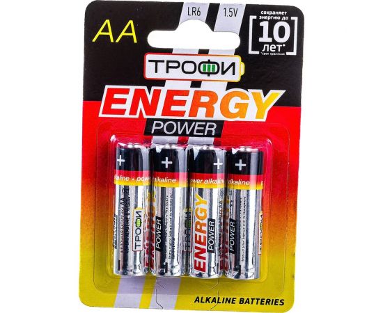 Батарейки Трофи LR6-4BL C0034657 – изображение 5