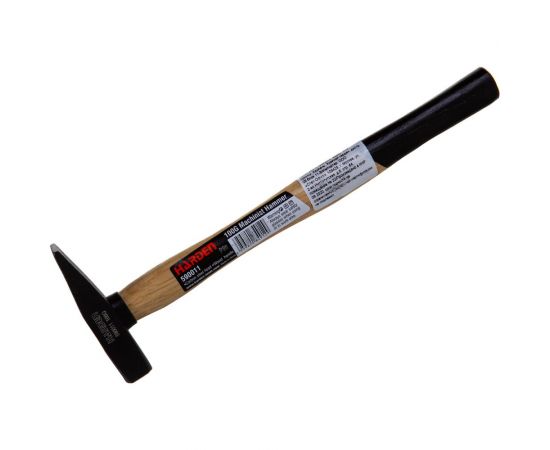 Молоток HARDEN универсальный, деревянная рукоятка, квадратный боек, 100 гр. 590011 – изображение 4