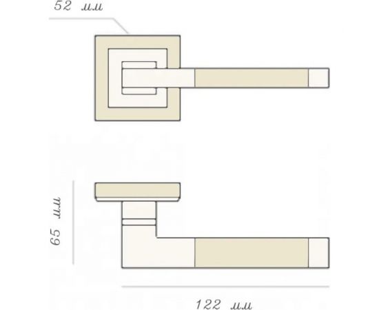 Ручка PALIDORE A-220 HH/PC белый никель/хром бл. 98760592 – изображение 2