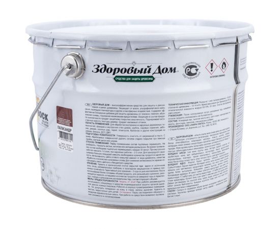 Деревозащитное средство Здоровый Дом палисандр 10 л 90000857561 – изображение 4