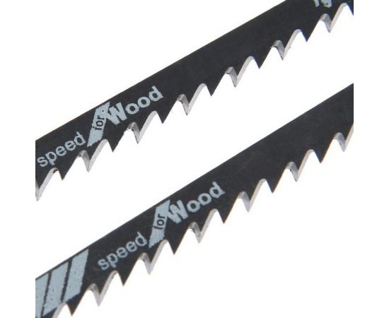 Пилки для лобзиков по дереву, прямой грубый рез, HCS, 75/100x4 мм, 2 шт ТУНДРА 7347465 – изображение 5
