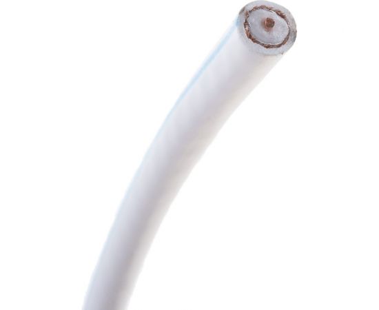 Коаксиальный кабель REXANT DG 113, Cu/Al/Cu, 75%, 75 Ом, бухта 100 м, белый 01-2471 – изображение 3