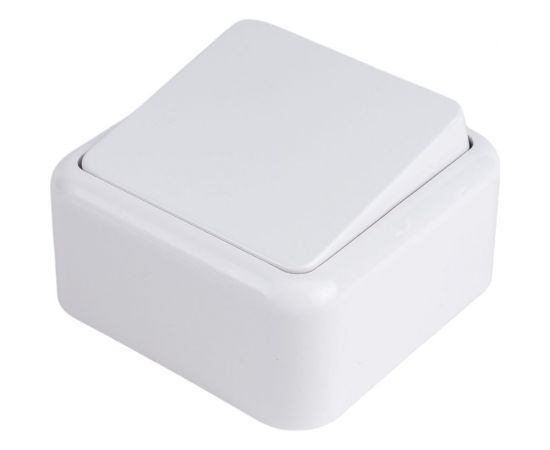 Выключатель Bylectrica 1-клавишная, открытая установка, 4А, серия Прочие изделия, белый, А14-116 – изображение 3