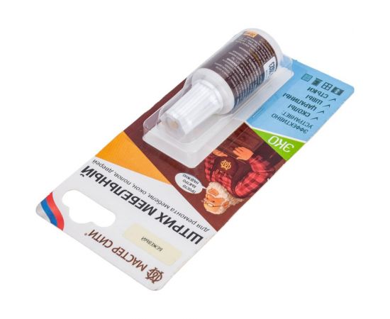 Мебельный штрих Мастер Сити (флакон 20 мл; блистер; бежевый) 2081201 – изображение 2