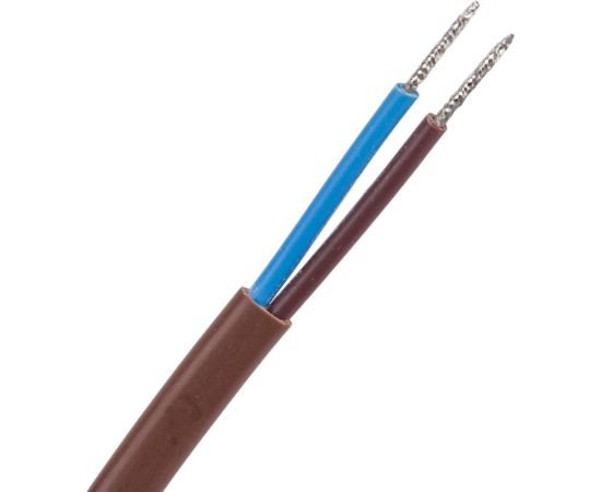 Шнур TDM с выключателем и плоской вилкой ШУ01В ШВВП 2x0,75мм2 2м коричневый ""ЭКО"" SQ1305-0006 – изображение 2