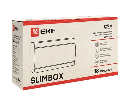 Распределительный щит EKF SlimBox навесной, ЩРН-П-18, IP41, PROxima SQ sb-n-18 – изображение 2