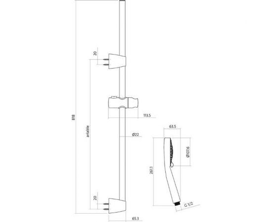 Душевой гарнитур Cersanit NENO 63068 – изображение 9