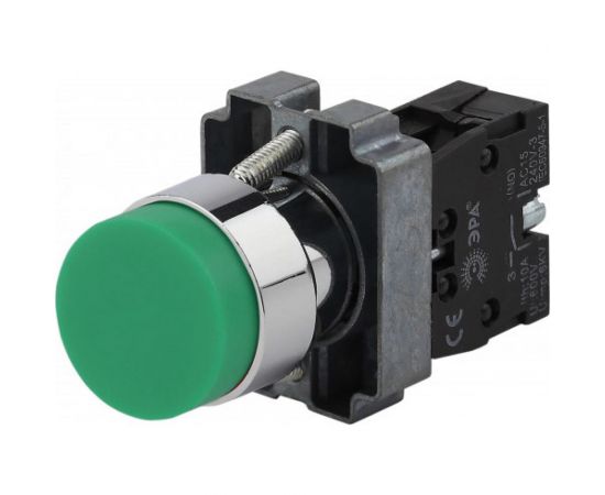 Кнопка управления ЭРА LAY5-BL31 без подсветки, зеленая, 1з, 20/200/6000 Б0045671 