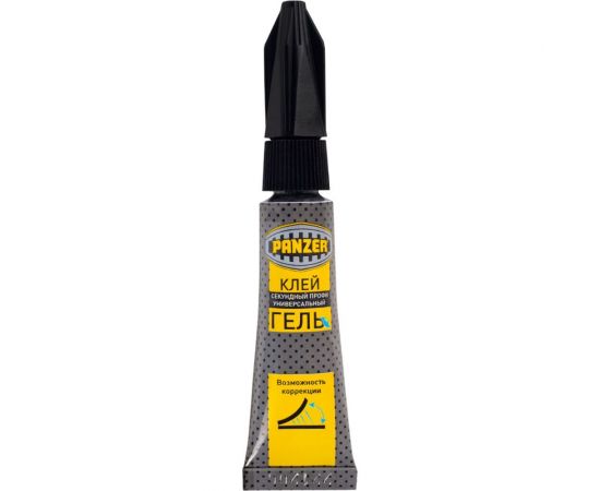 Секундный универсальный клей PANZER профи, гель, 3 г 246391 