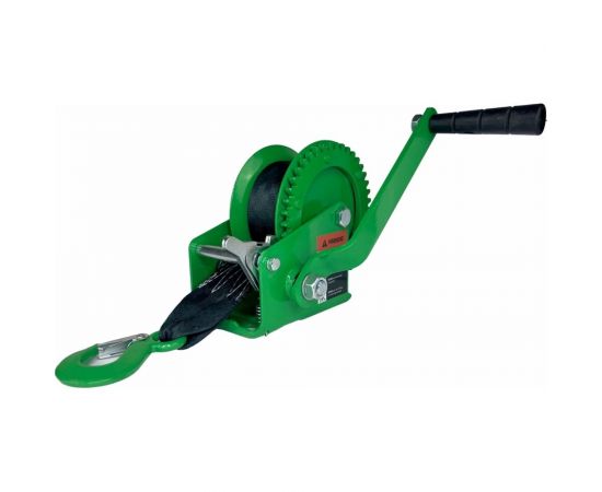 Ручная барабанная лебедка HITCH HW 500 кг, лента 10 м SZ073173 