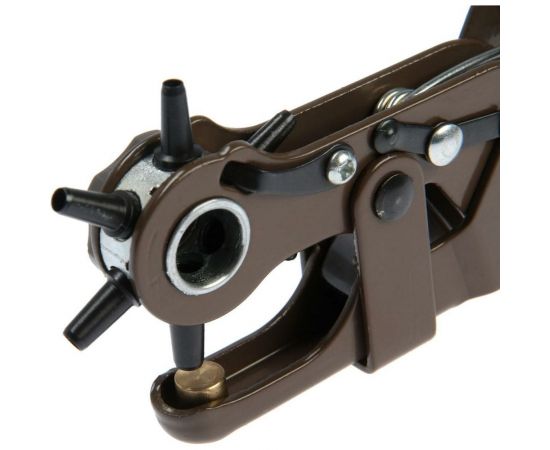 Просекатель дырокол для кожи и картона ТУНДРА усиленный, 2-2.5-3-3.5-4-4.5 мм, 235 мм 7085381 