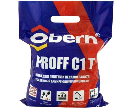 Клей для плитки Obern PROFF С1Т 5кг 22195 