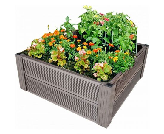 Грядка из ДПК УЛИЧНЫЕ ЛЕСТНИЦЫ Патио 2 Квадрат 29x100x100 см GRD-KVT-2-1010 