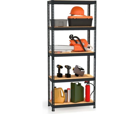 Стеллаж Металл-Завод MZ-PROFIL 5 RAL9011 на заклепках 180х90х40х5 