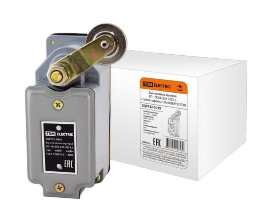 Путевой выключатель с самовозвратом TDM ВП-16Г23Б-231-55У2.3 16А, 660В, IP55 SQ0732-0015 