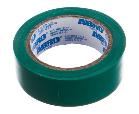 Изолента ABRO зеленая 0,19х10 ET-912-18-10-GRN-RW 
