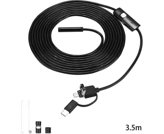 Водонепроницаемый эндоскоп DEKO WEC-3.5 3.5м, Micro USB, USB, Type-C 065-0155 – изображение 7
