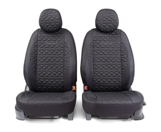 Получехлы на передние сиденья AUTOPROFI SOFT SFT-0405 BK/BK – изображение 2