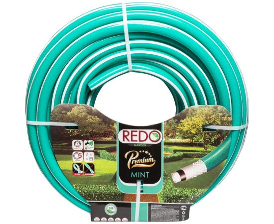 Поливочный армированный шланг REDO Premium Mint пятислойный, 3/4"", 50 м 613450 – изображение 2