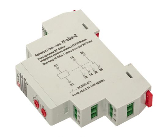 Реле времени EKF RT-SBA-2 (задержка времени включения) PROxima rt-sba-2 – изображение 7