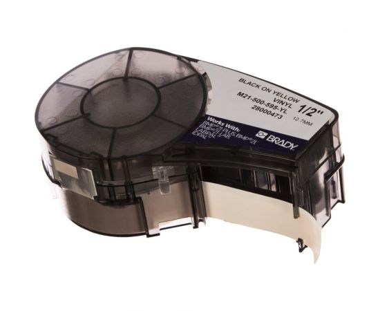 Лента 12.7мм/6.4м винил, черный на желтом Brady M21-500-595-YL brd142799 – изображение 2