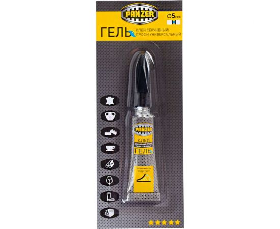 Секундный универсальный клей PANZER профи, гель, 3 г 246391 – изображение 3