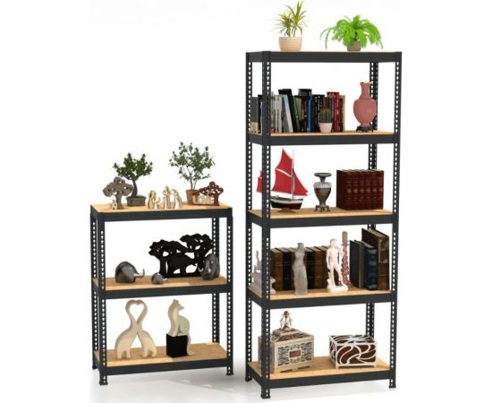 Стеллаж Металл-Завод MZ-PROFIL 5 RAL9011 на заклепках 180х90х40х5 – изображение 3