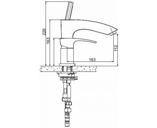 Смеситель для акриловой ванны Gappo 35к G1107 3 отверстия, хром 546800 – изображение 2