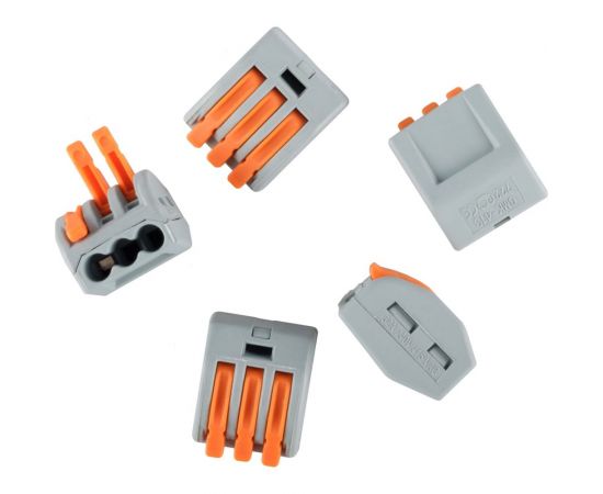 Соединительные монтажные клеммы duwi с рычажком СМК 222-413 25мм2 50 шт. 26638 9 – изображение 6