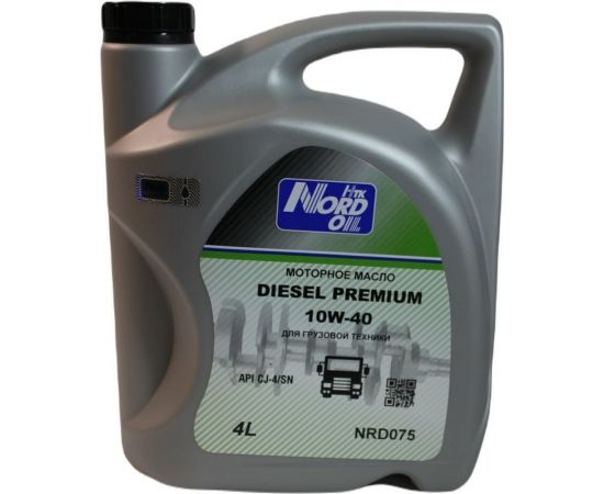 Моторное масло NORD OIL Diesel Premium 10W-40 CJ-4/SN 4л NRD075 