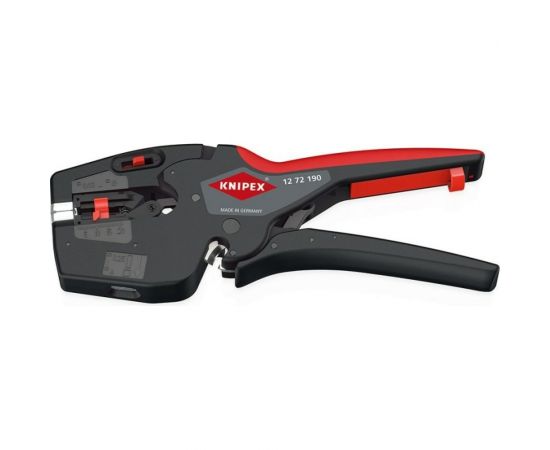 Автоматический стриппер Knipex NexStrip 3-в-1, O 0.03-10 мм AWG 32-8, рез до 10 мм, обжим: квадрат, 0.25-4 мм, 2x2.5 мм, 190 мм KN-1272190 