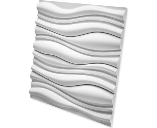 Стеновые панели 3D Artpole FORCE (гипсовые; белые; 600x600 мм; 1 шт; 0,36 кв.м) M-0001B 