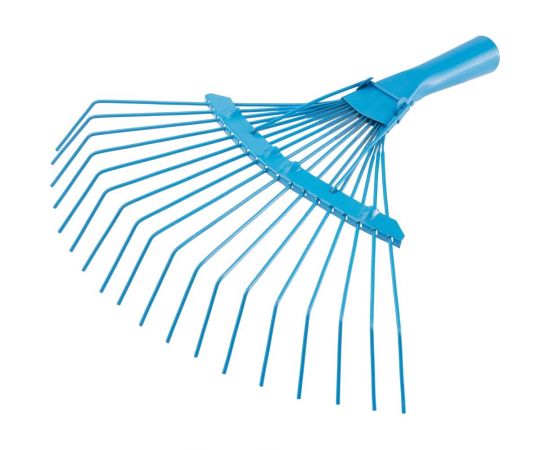 Веерные пластинчатые грабли КЭС ширина 350 мм, 18 зубьев, тулейка 30 мм, без черенка 21010027 