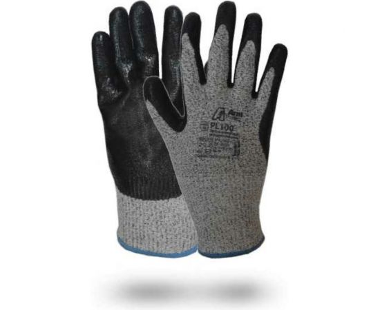 Антипорезные перчатки с нитриловым покрытием Armprotect HPPE-нити, TAEKI5, р.10 PL100 