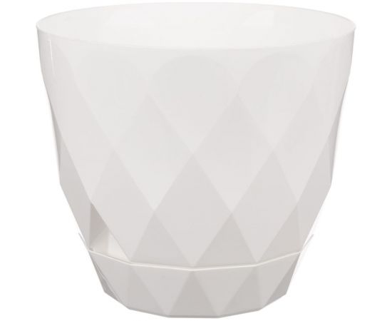 Горшок для цветов Idiland Laurel D 175 мм, 2.3 л, с поддоном, белый 221610929/01 