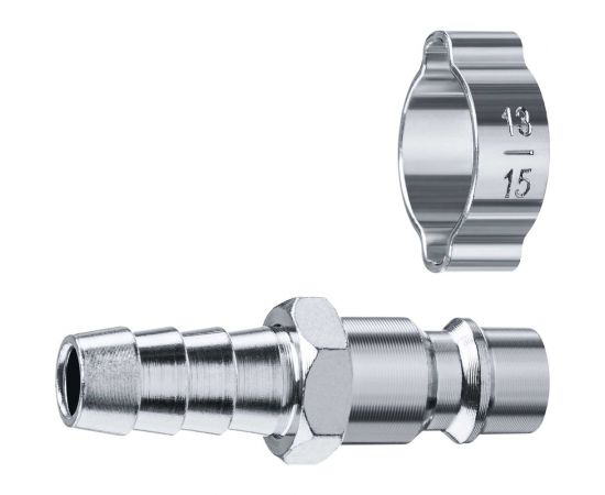 Переходник ЗУБР Профессионал штуцер ""елочка"" 10 мм - рапид штуцер, с хомутом 64918-10 