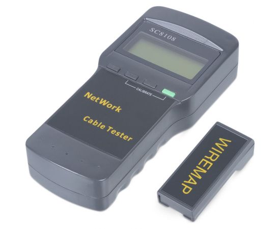 Тестер для витой пары c LCD дисплеем Cabeus (SC8108) CT-LCD-RJ45 