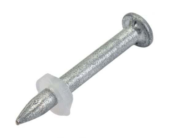 Стальной оцинкованный гвоздь с пластиковой шайбой LIXIE 100 шт./уп. DN-32-P8 – изображение 2