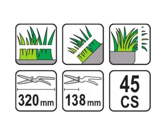 Ножницы для травы FLO 3 позиции, 320 мм 99300 – изображение 2
