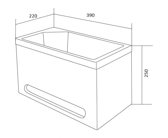 Панель с раковиной 1Marka Tiny XS MINI L У86733 – изображение 5
