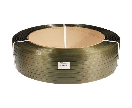 Лента ПЭТ Кордленд 15,5x0,6x1,8км (300кгс) зеленый М PET-00103 – изображение 2