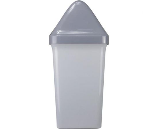 Контейнер для мусора с крышкой-вертушкой Luscan Swing 50 л, пластик, серый, 40x35x73 см 1678911 – изображение 3